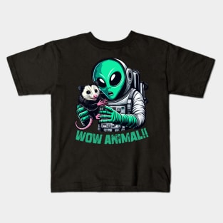 Aliens And Opossum Kids T-Shirt